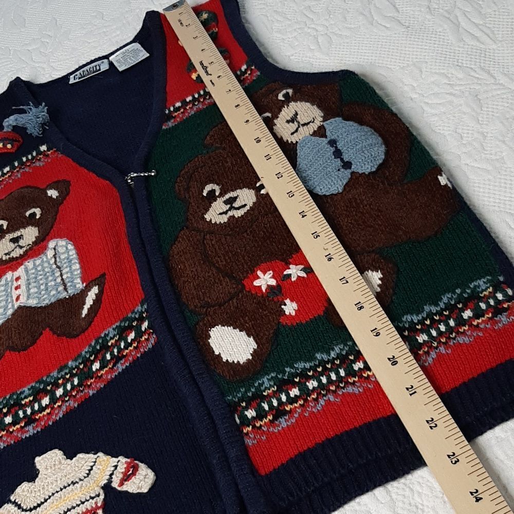 Capacity Vintage Bear Sweater Vest - Picture 12 of 13